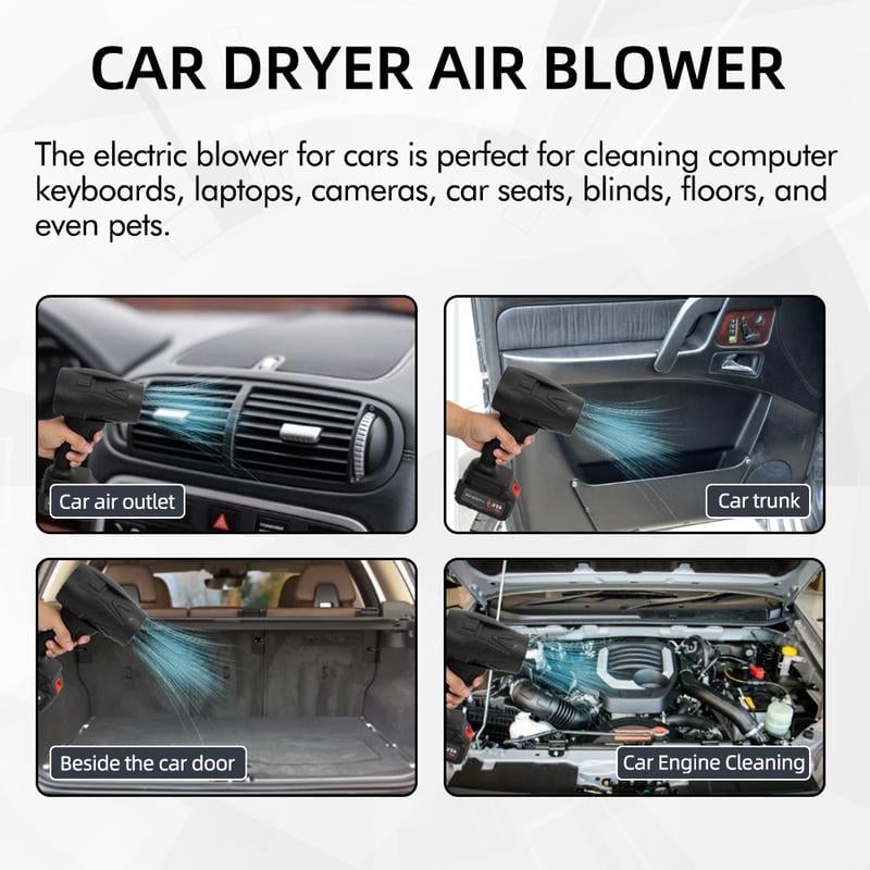 Cordless Turbo Jet Blower 2.0 – 230mph Turbine Air Duster | Leaves, Car, – ⭐⭐⭐⭐⭐