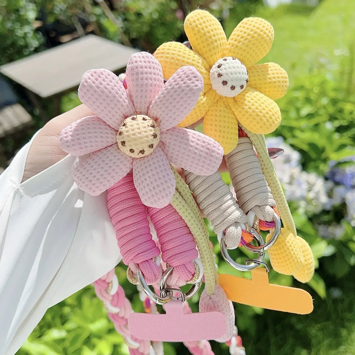 Cute Floral Phone Crossbody Lanyard | Hands-Free | Universal Fit | Braided Strap | 4 Colors