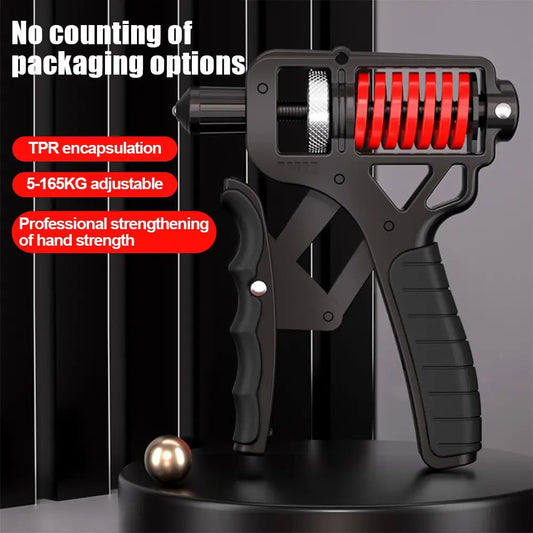 Adjustable Hand Grip Strengthener – 5–165kg, Forearm Trainer, Mechanical & –