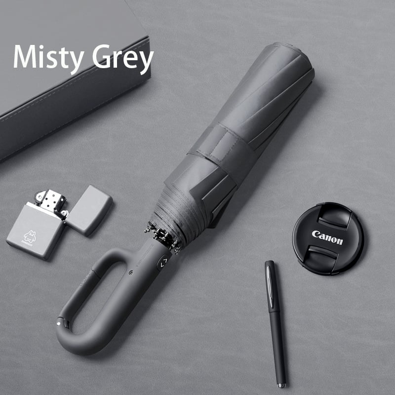 Compact Folding Umbrella – Auto Open/close, Uv & Rain Protection, Triple Rib –