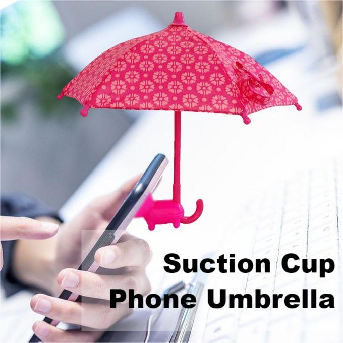 Cute Phone Umbrella With Suction Cup Stand – Anti-glare, Rainproof, Portable | –