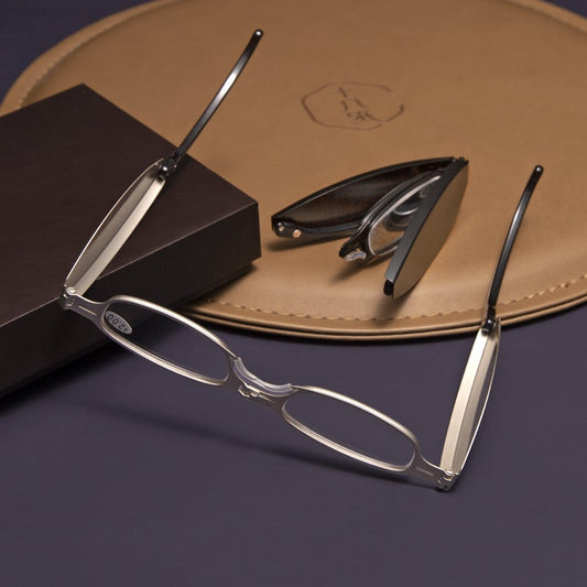Anti-blue Light Foldable Reading Glasses – Uv400, Retractable Arms, +1.0 To +4.0