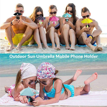 Cute Phone Umbrella With Suction Cup Stand – Anti-glare, Rainproof, Portable | –