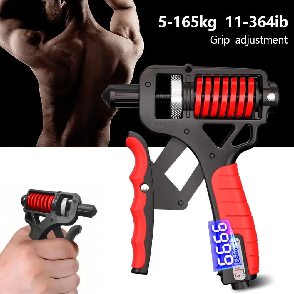 Adjustable Hand Grip Strengthener – 5–165kg, Forearm Trainer, Mechanical & –