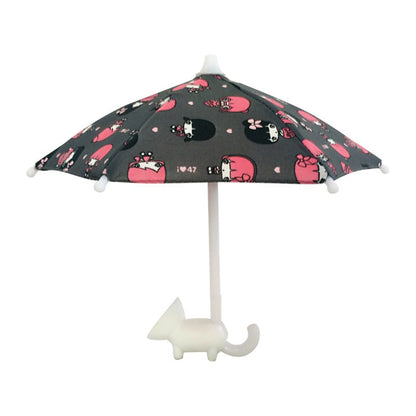 Cute Phone Umbrella With Suction Cup Stand – Anti-glare, Rainproof, Portable | –