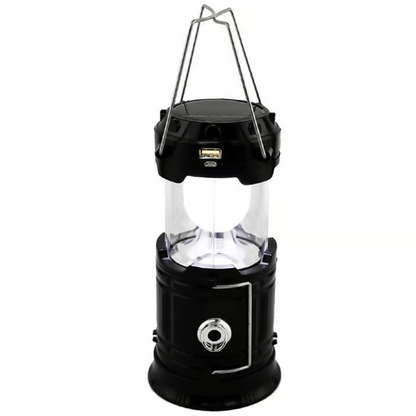 Collapsible Led Camping Lantern – 2-in-1 Solar & Usb Rechargeable, 600 Lumens, –