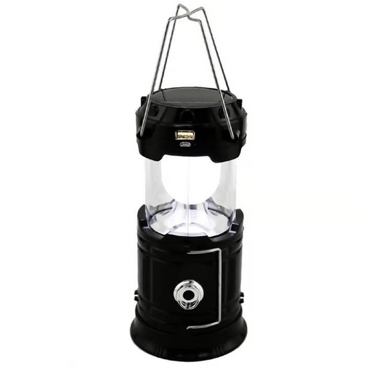 Collapsible Led Camping Lantern – 2-in-1 Solar & Usb Rechargeable, 600 Lumens, –