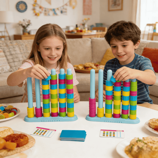 Color Pile-up Challenge Game – Ring Sorting Puzzle For Family, Kids & Teens – ❤️